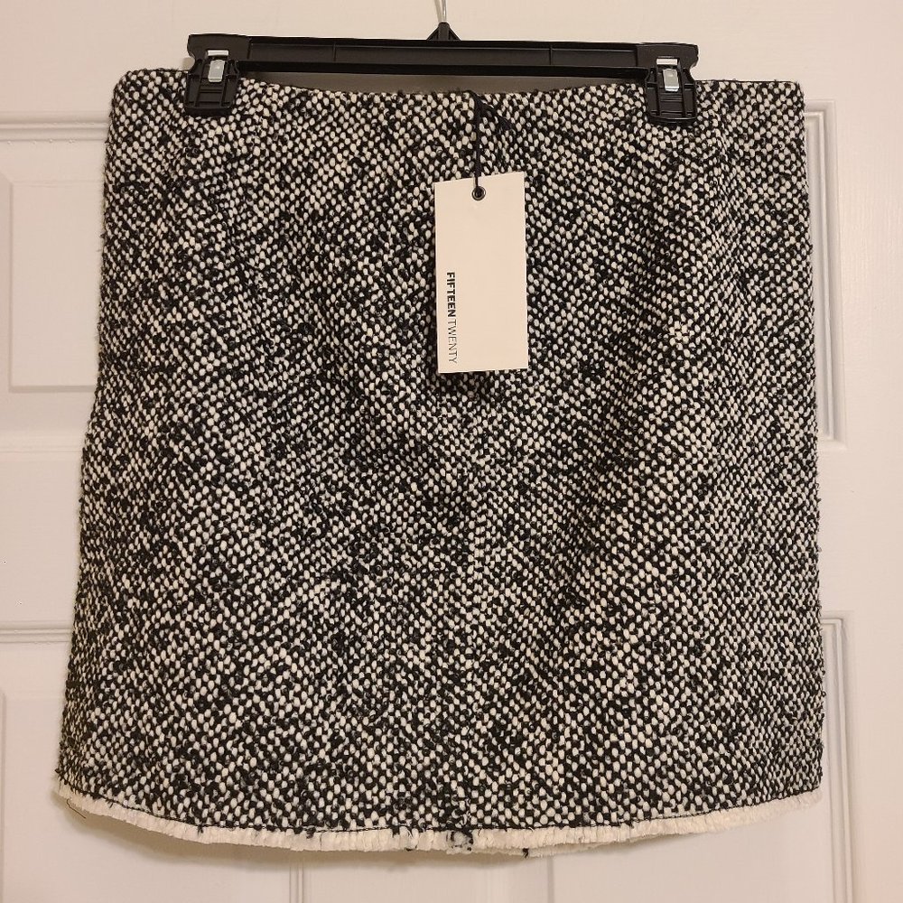 Fifteen Twenty Tweed Skirt, Size Large NWT